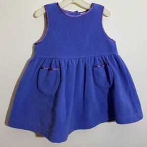 Purple Sleeveless Dress with Pockets